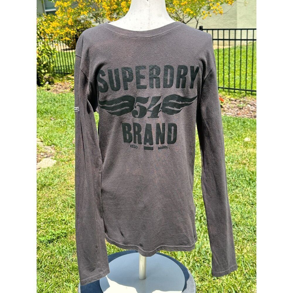 Superdry Black Out Long Sleeve T-shirt Mens Small